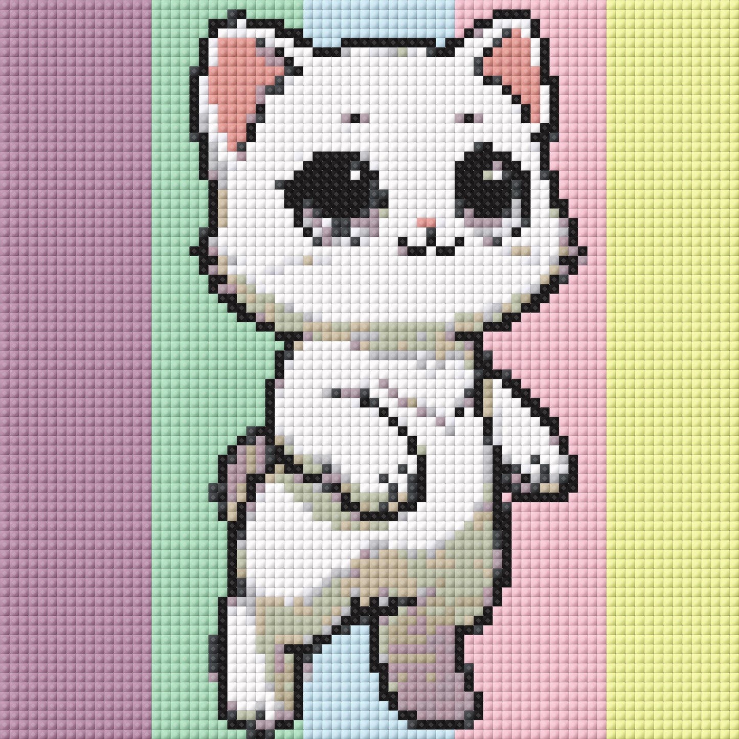 Pastel Kitten Mini Diamond Painting Kit