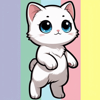 Pastel Kitten Mini Diamond Painting Kit