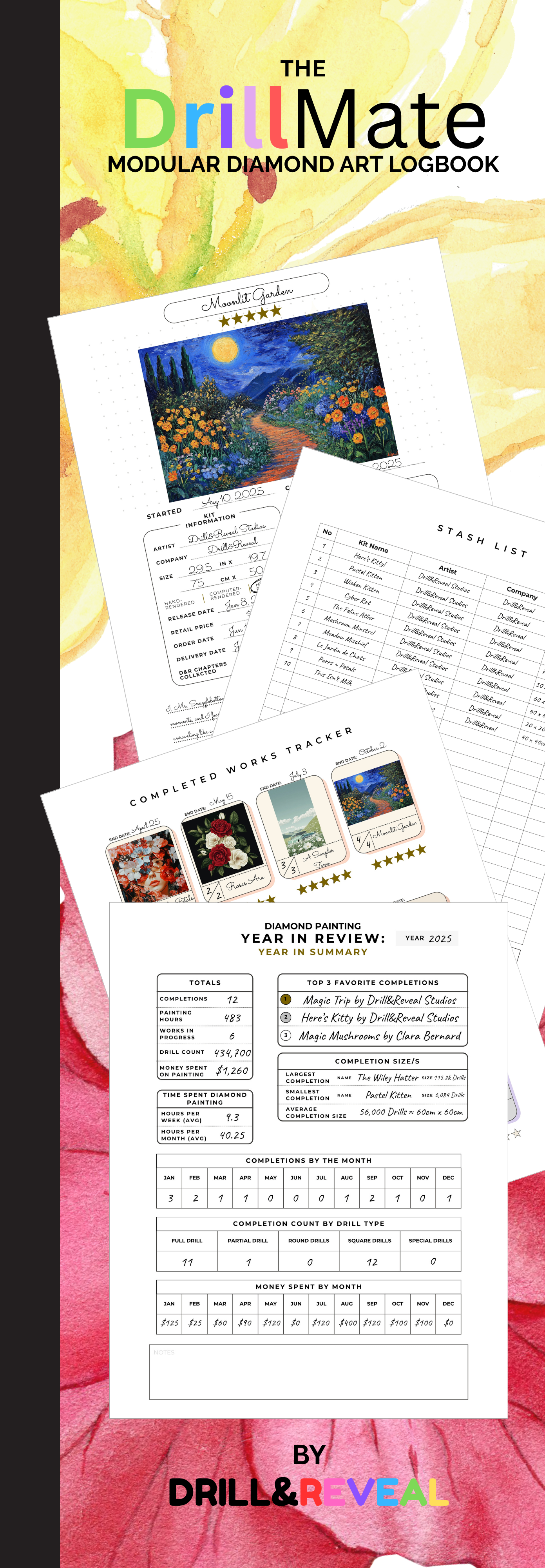 Okay, Bloomer! DrillMate Modular Diamond Painting Logbook