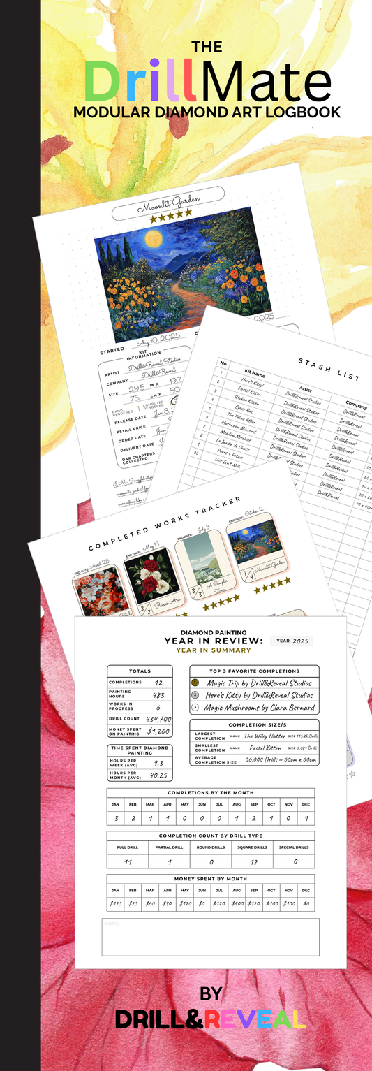 Okay, Bloomer! DrillMate Modular Diamond Painting Logbook