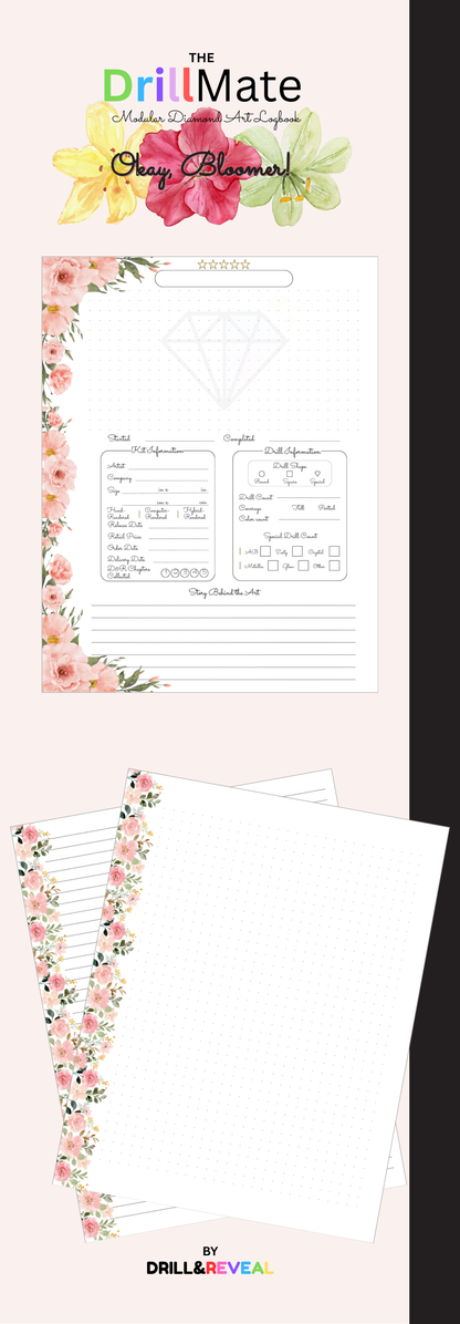 Okay, Bloomer! DrillMate Modular Diamond Painting Logbook