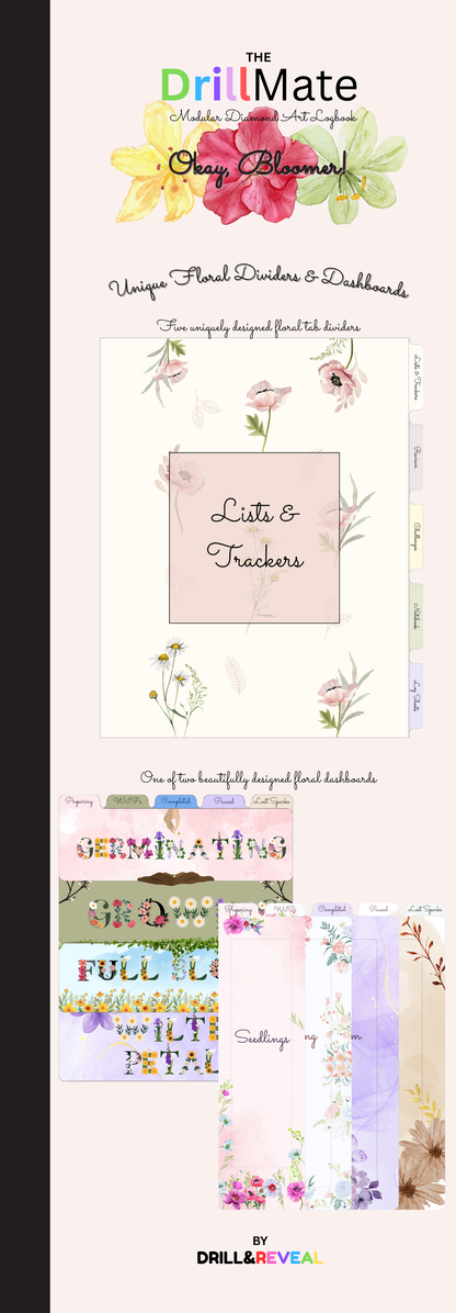 Okay, Bloomer! DrillMate Modular Diamond Painting Logbook