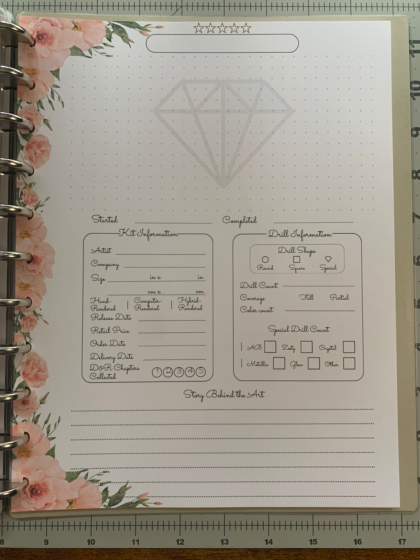 Okay, Bloomer! DrillMate Modular Diamond Painting Logbook