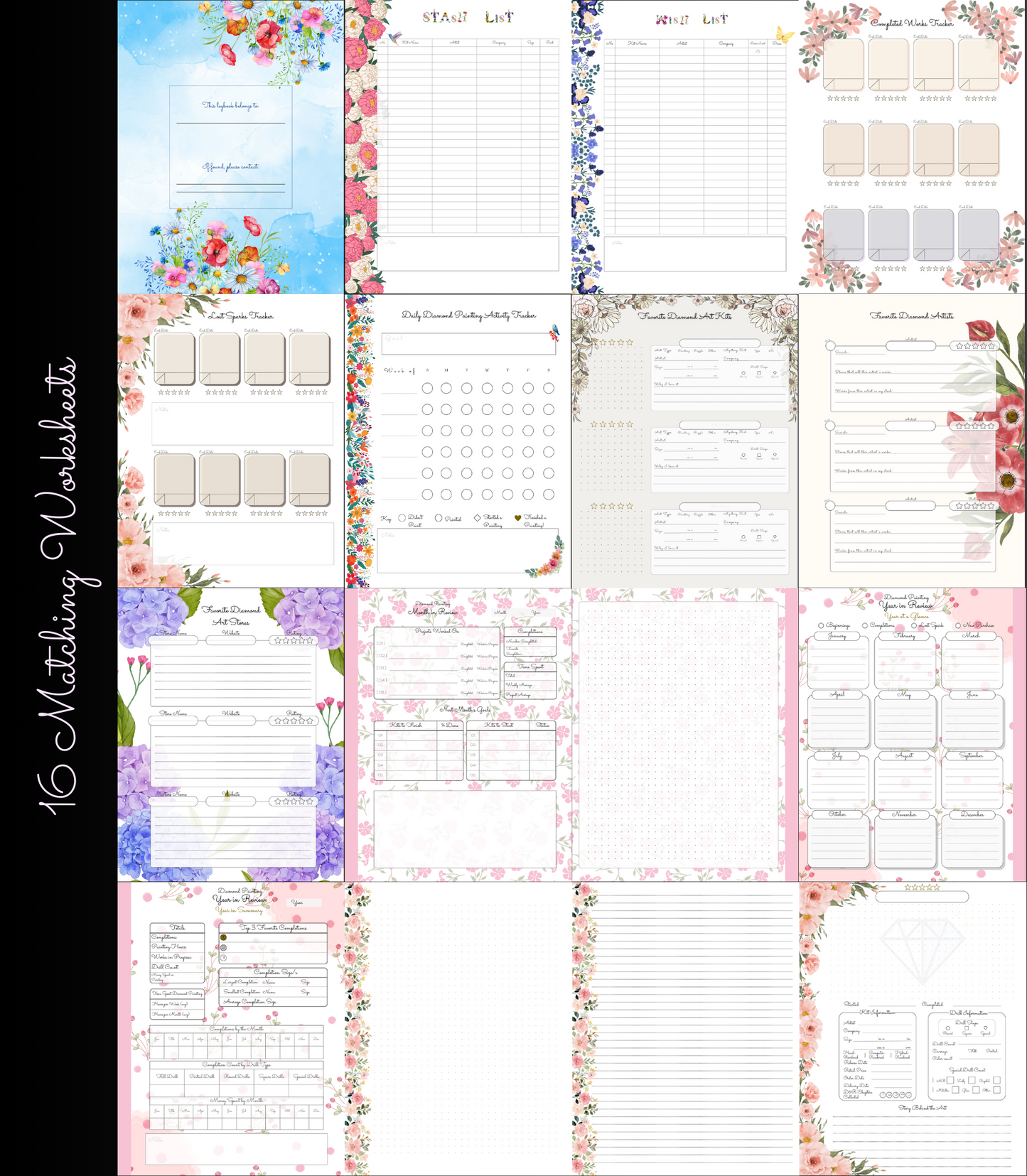 Okay, Bloomer! DrillMate Modular Diamond Painting Logbook
